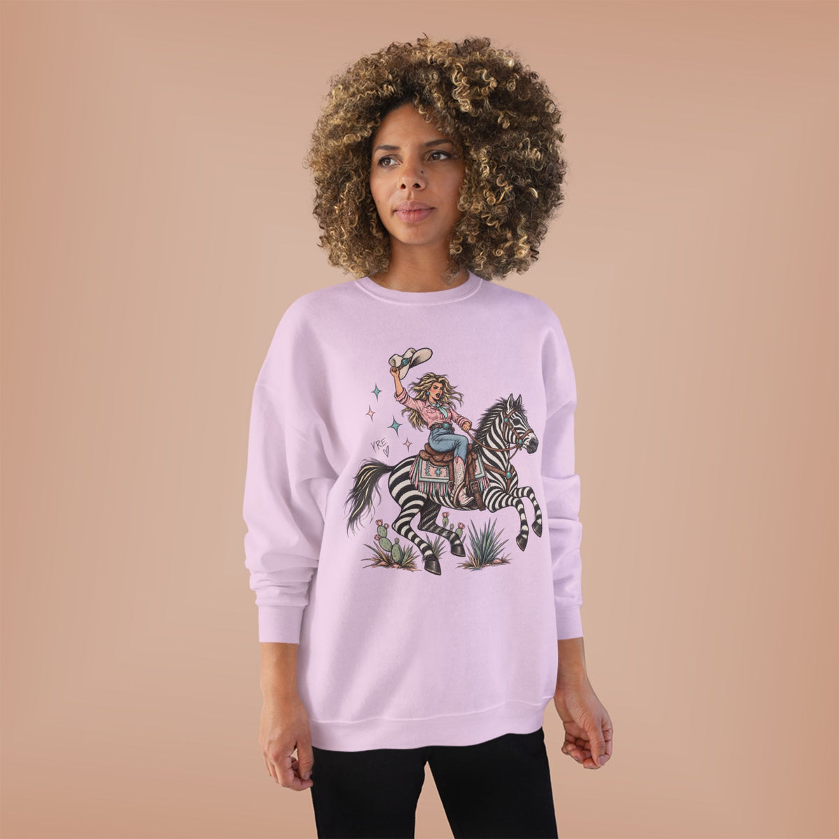 Desert zebra crewneck