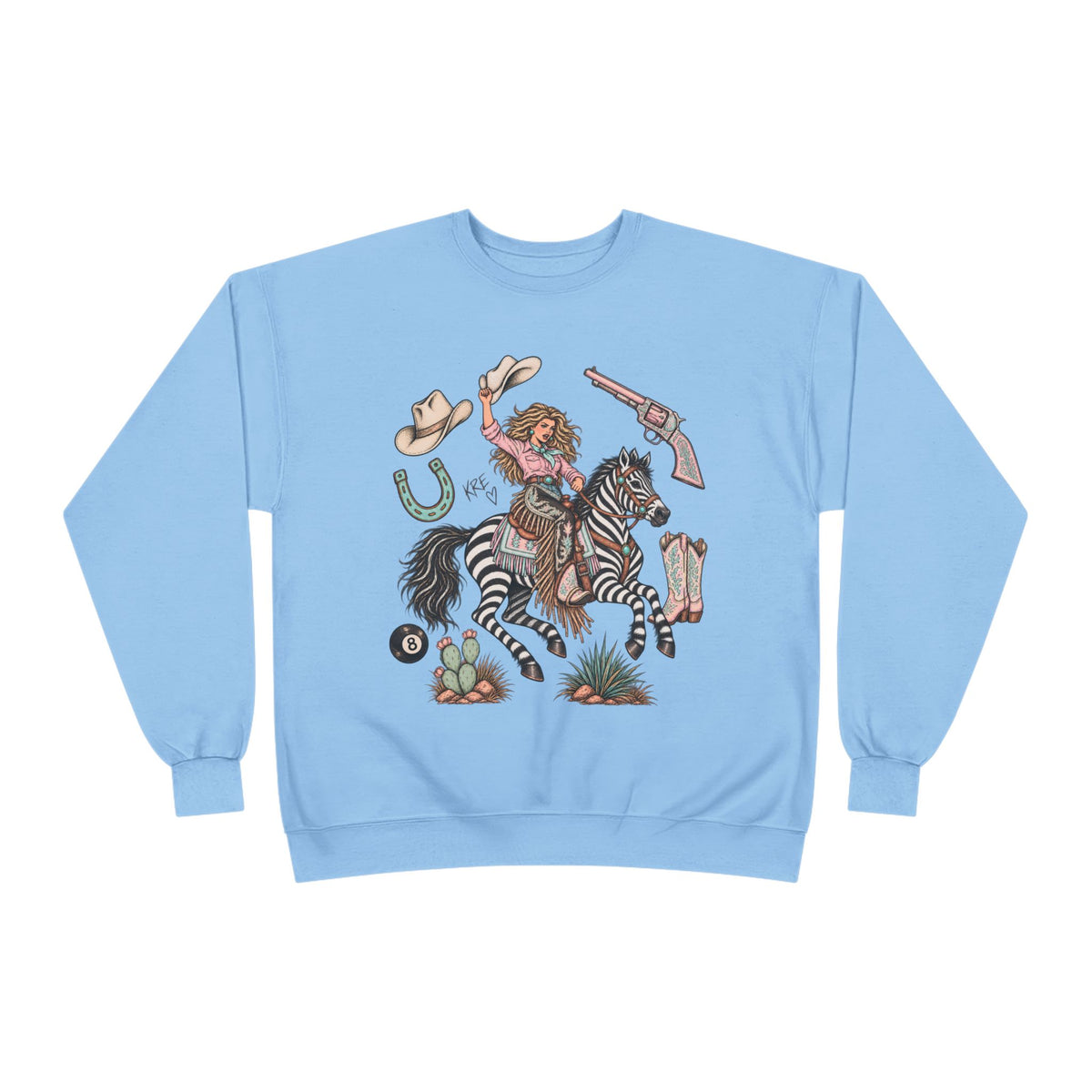 Zebra girl crewneck