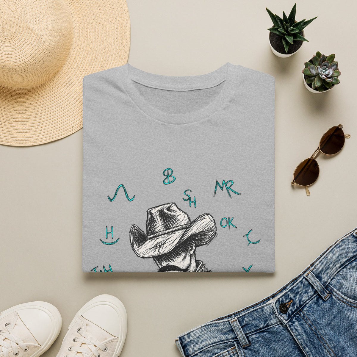 Branded cowboy T-shirt