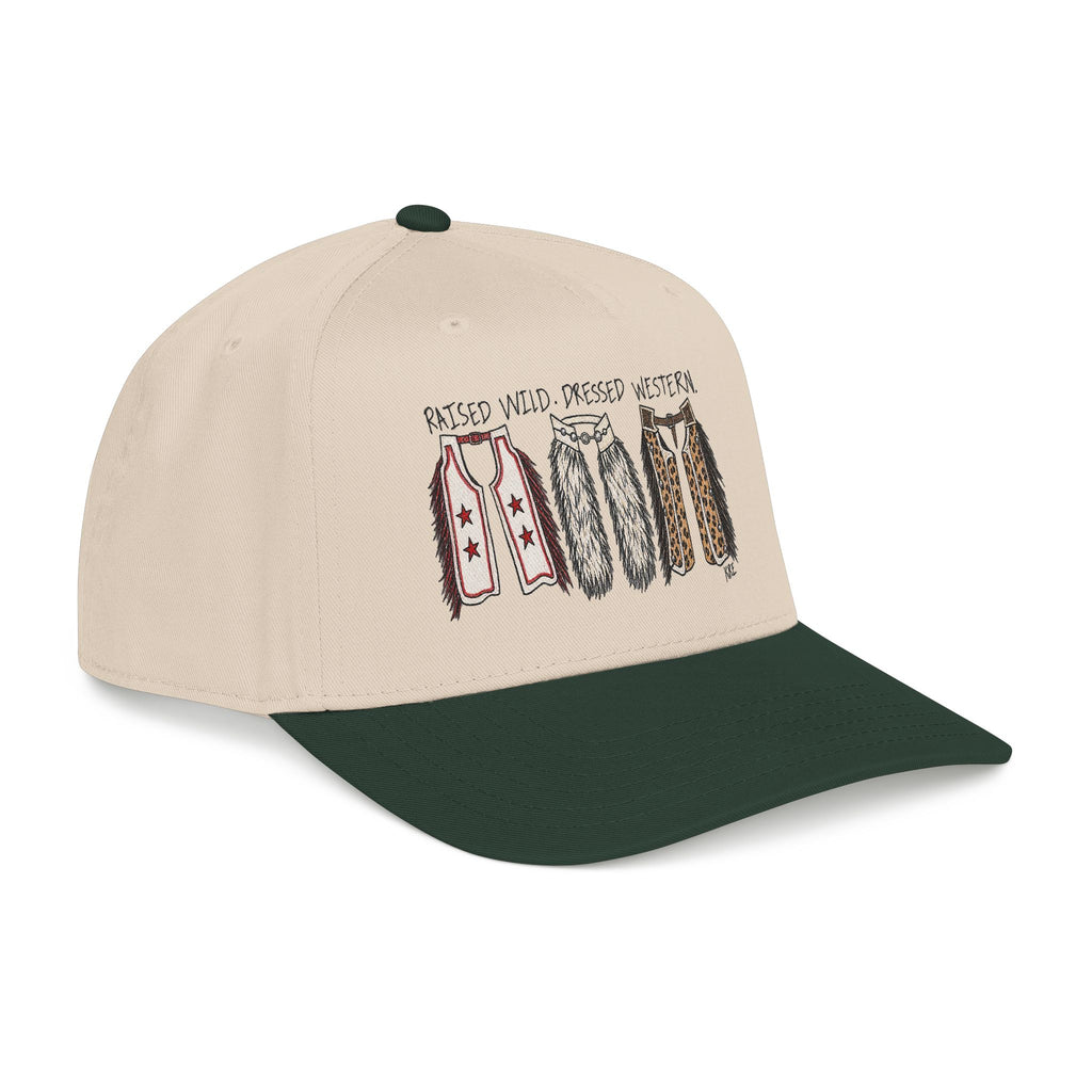 Mid Profile Baseball Cap raised wild, dressed western