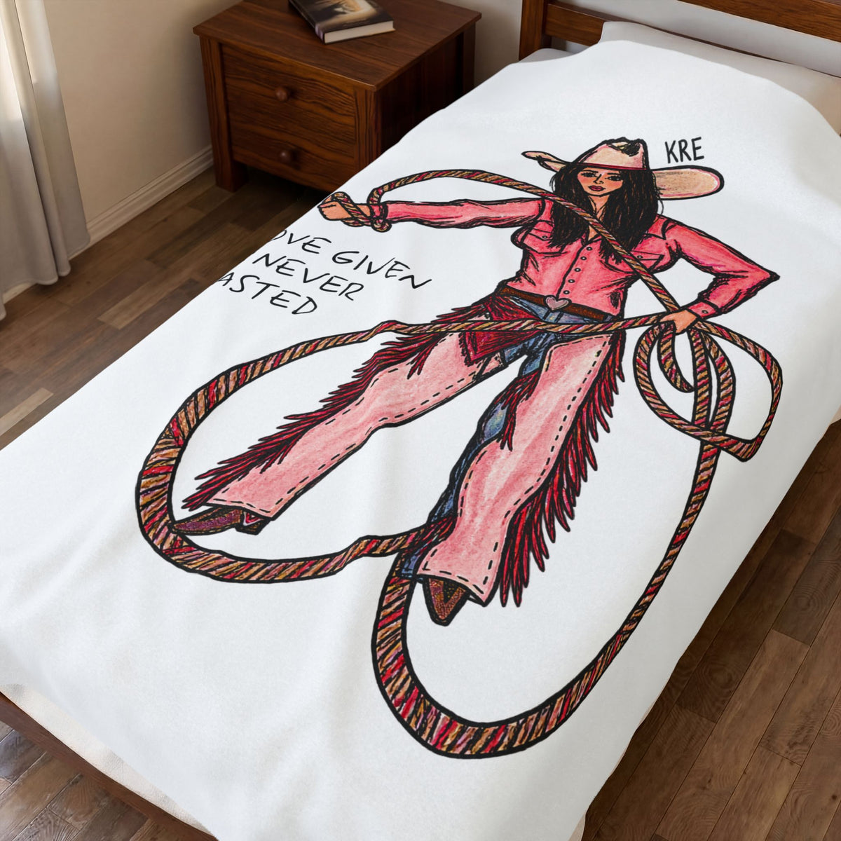 Love Given Is Never Wasted —Velveteen Plush Blanket