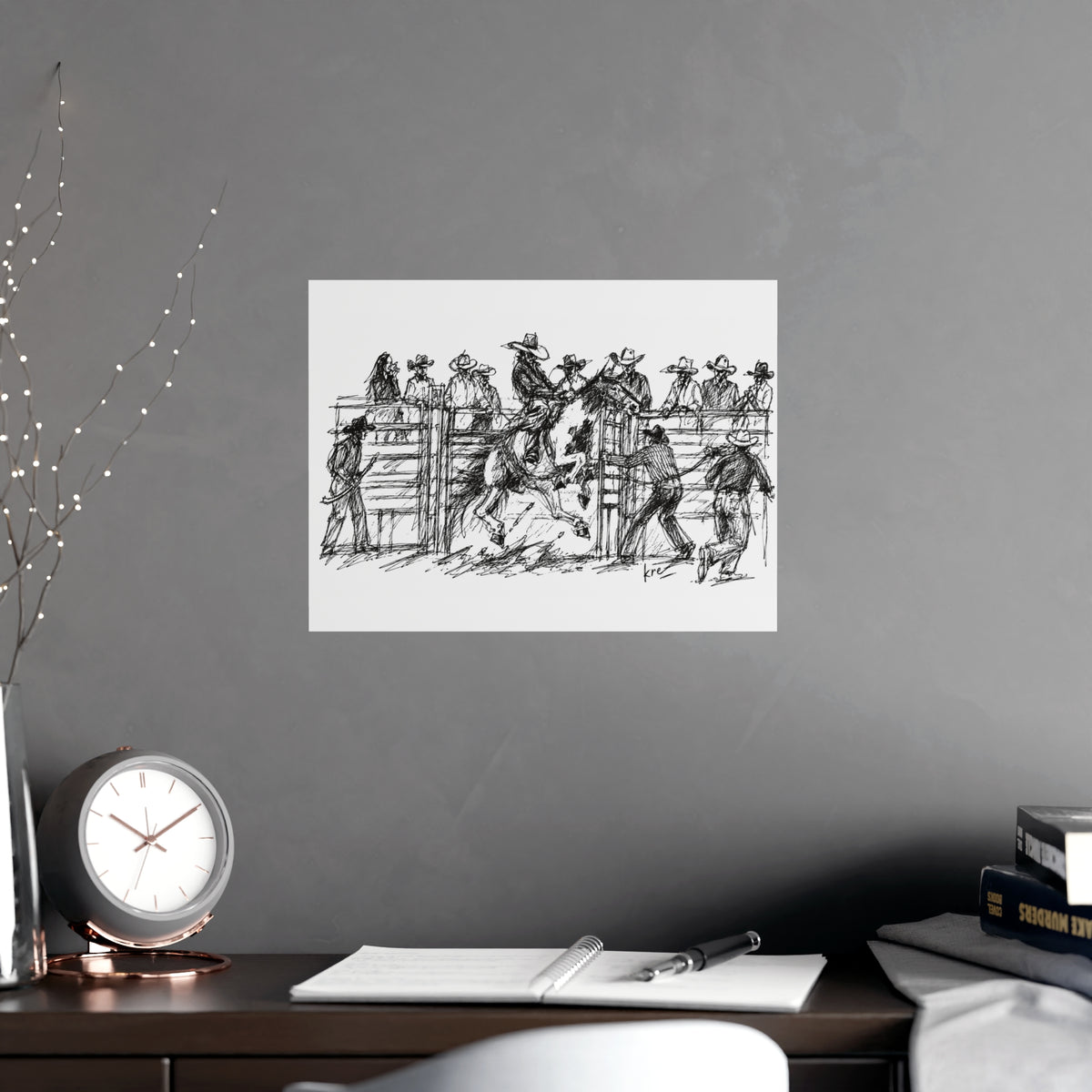 Bronc rider poster