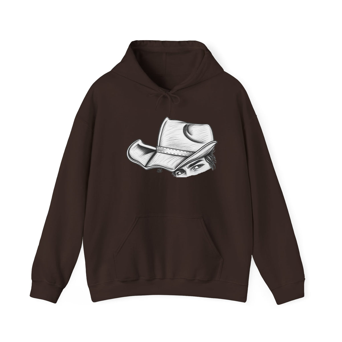 Hidden behind the brim Hooded Sweatshirt
