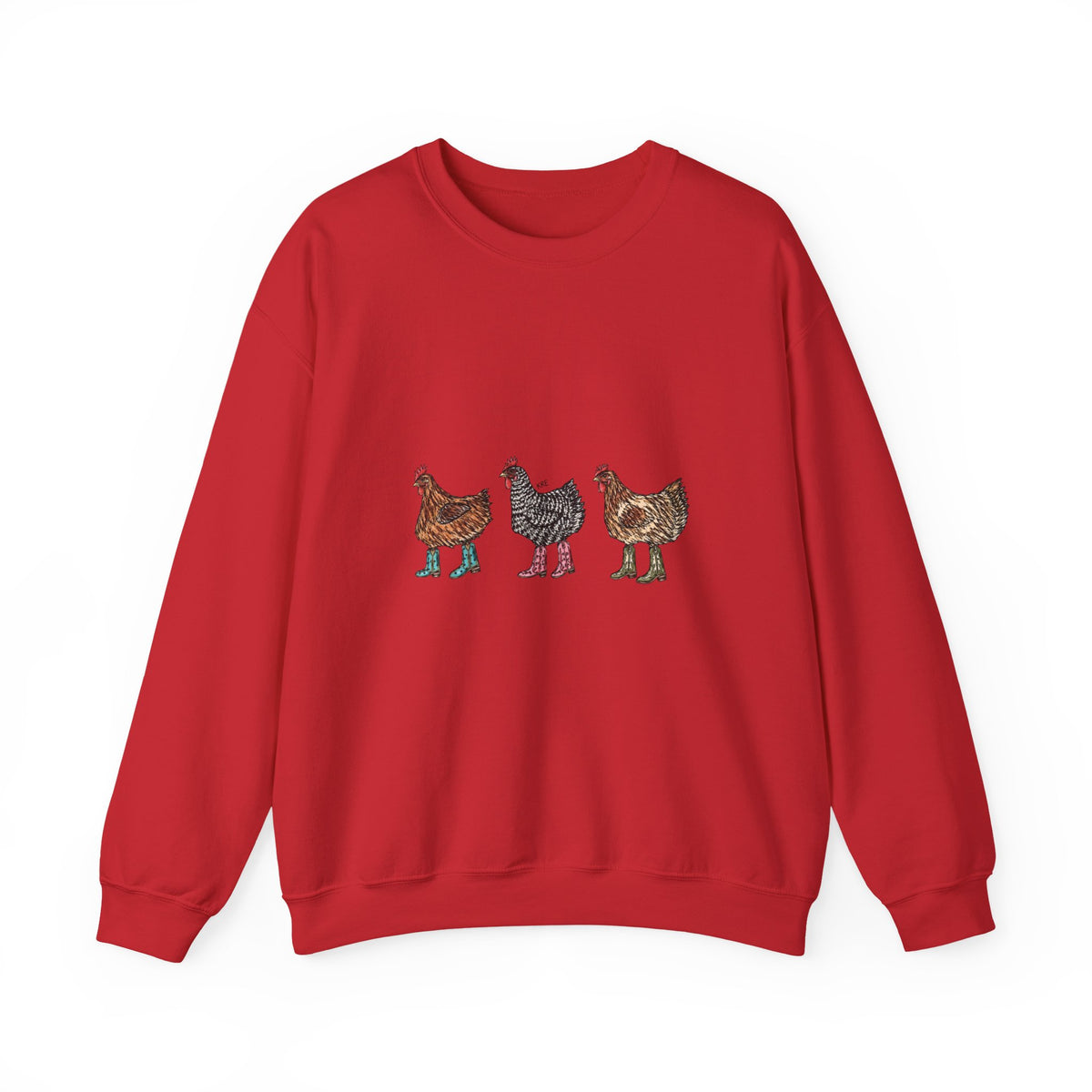 Cowboy chickens crewneck