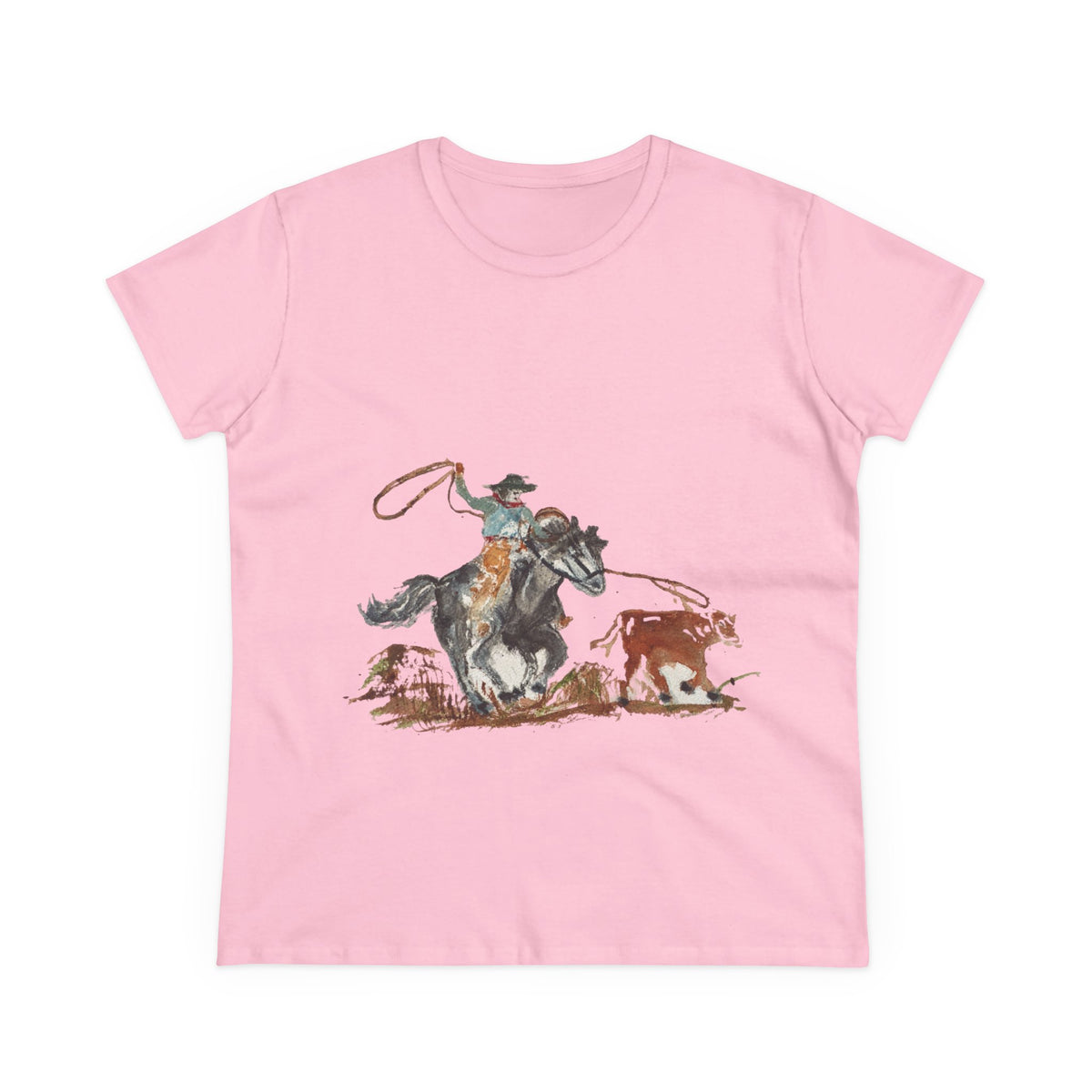 Roper cotton tee watercolor Paula Emry-burtt