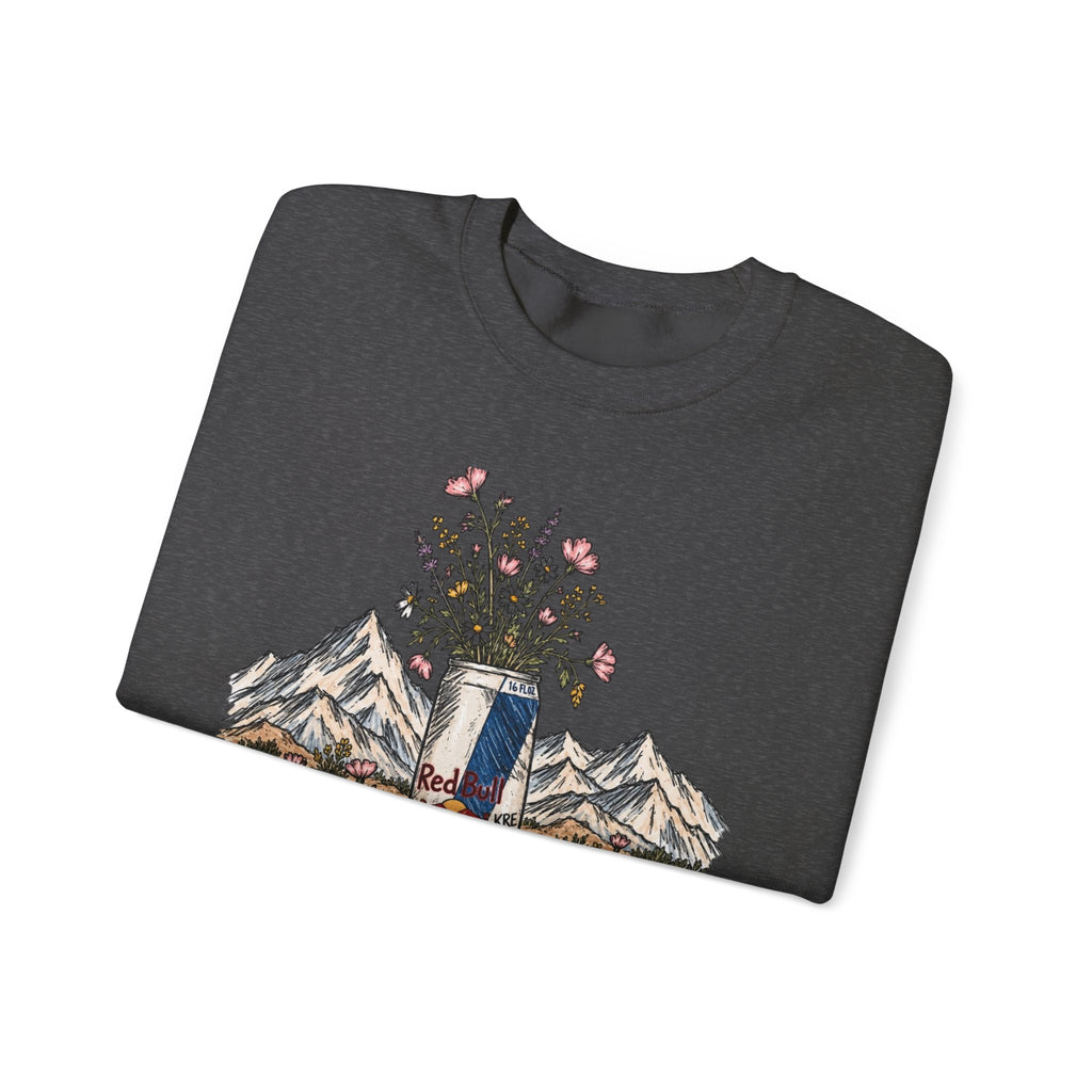 Wild flowers and wild drinks crewneck