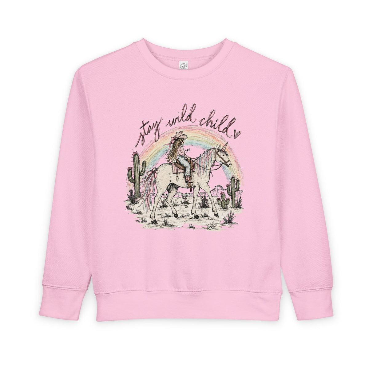 Stay wild child toddler crewneck