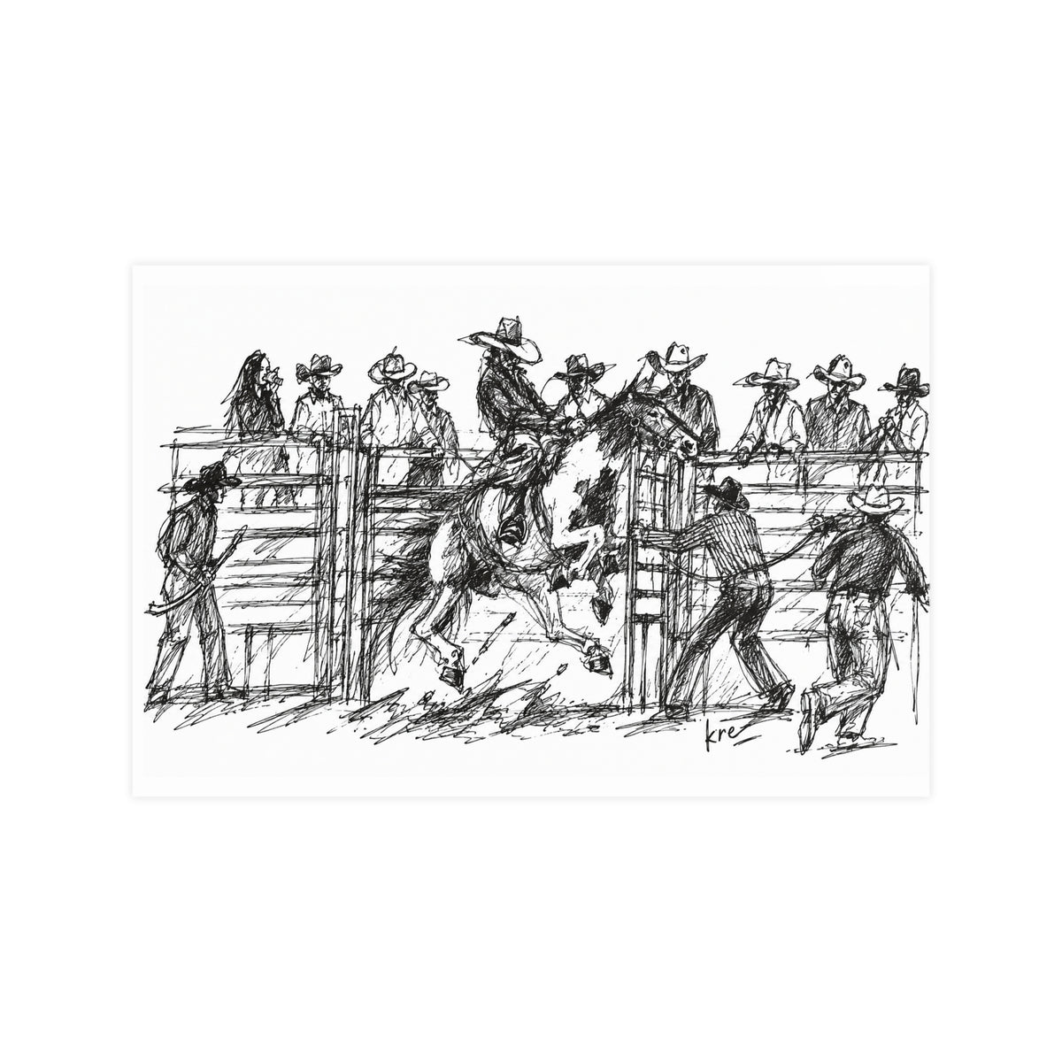 Bronc rider poster