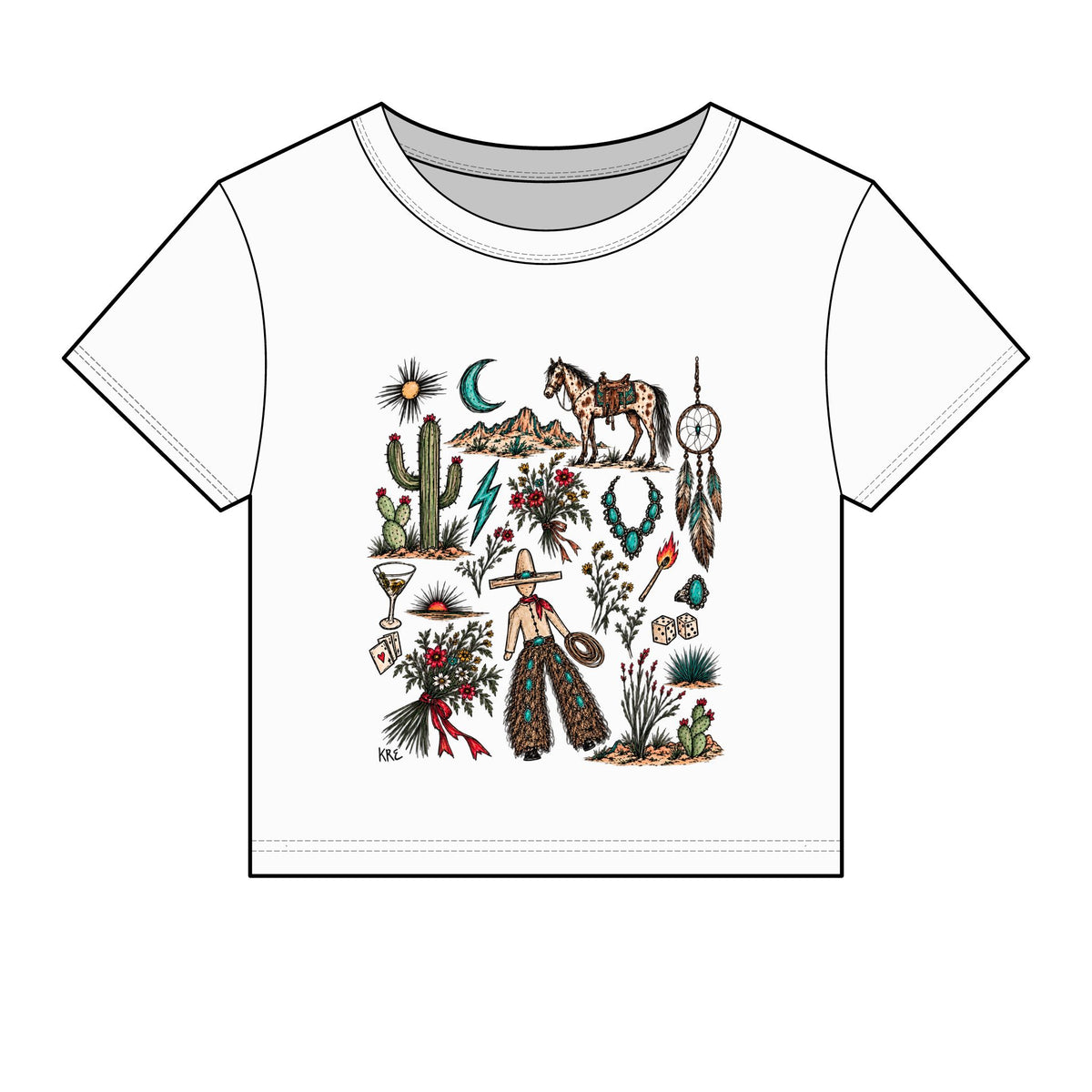 Mone’t custom micro rib baby tee