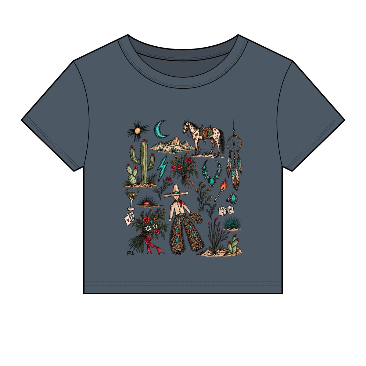 Mone’t custom micro rib baby tee