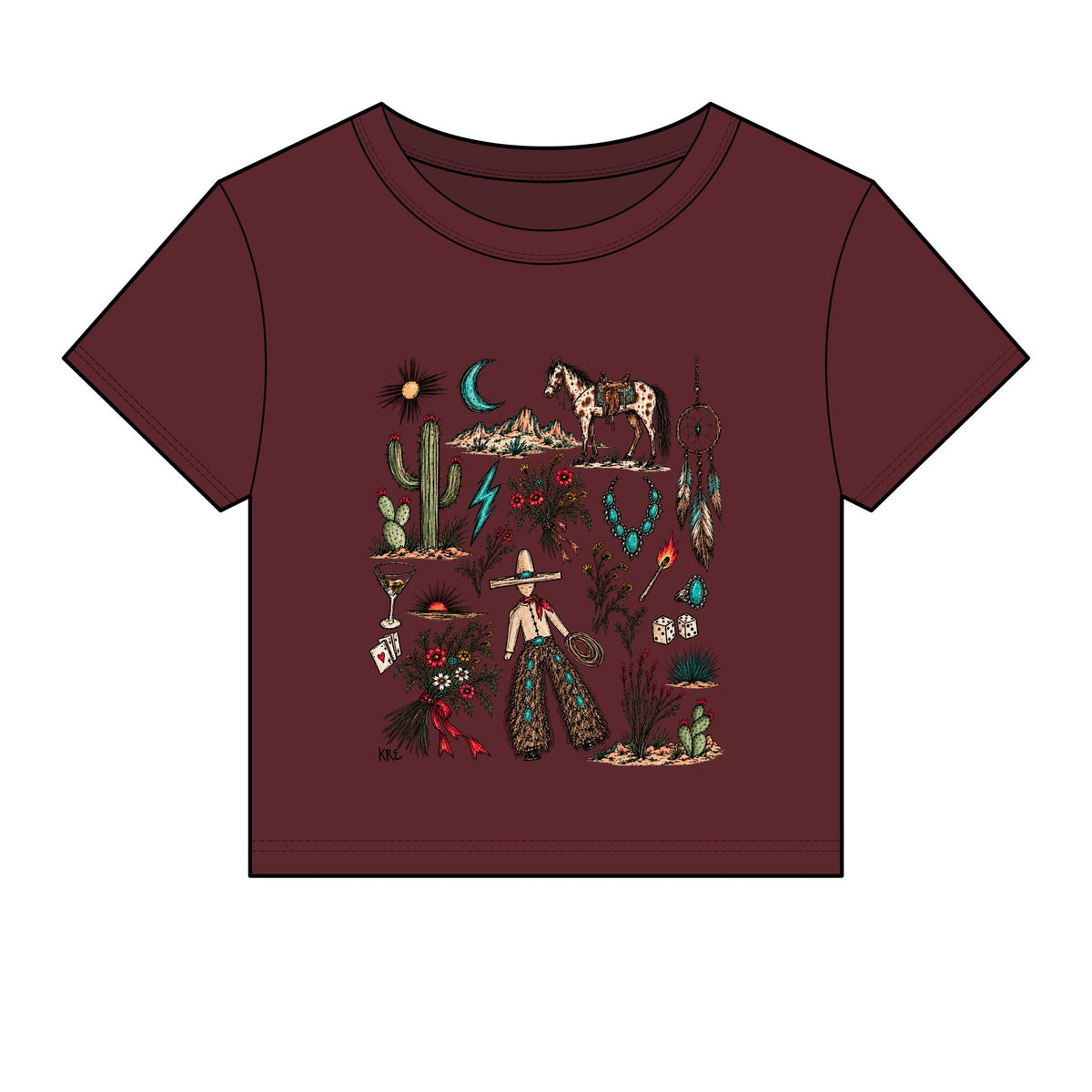 Mone’t custom micro rib baby tee