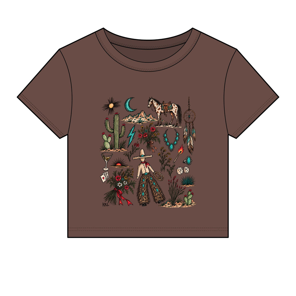 Mone’t custom micro rib baby tee