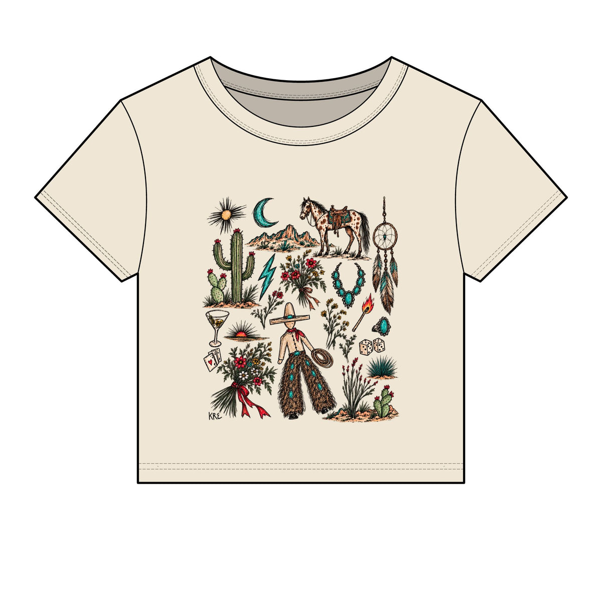 Mone’t custom micro rib baby tee