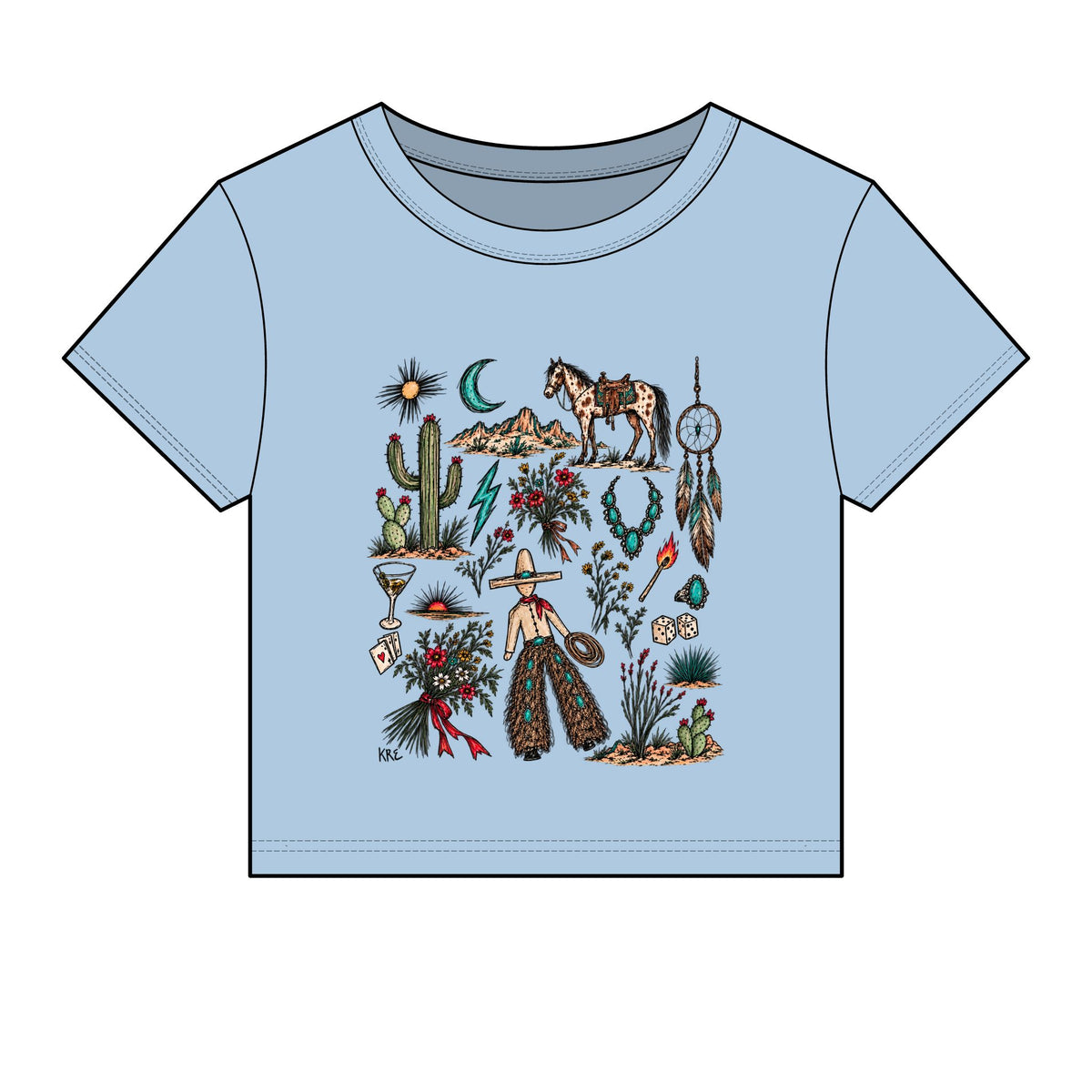 Mone’t custom micro rib baby tee