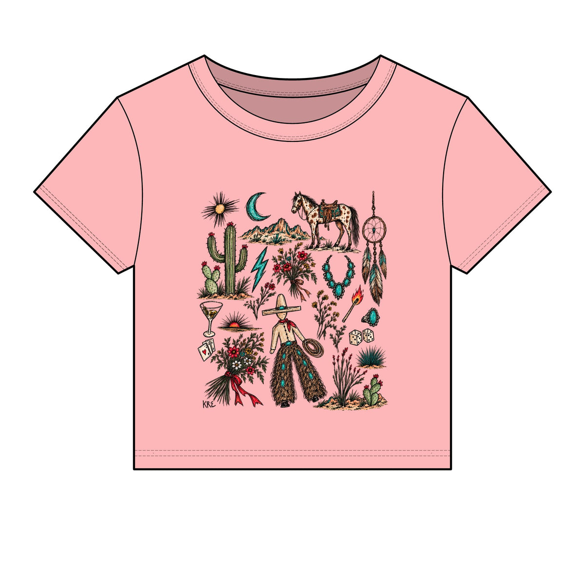 Mone’t custom micro rib baby tee