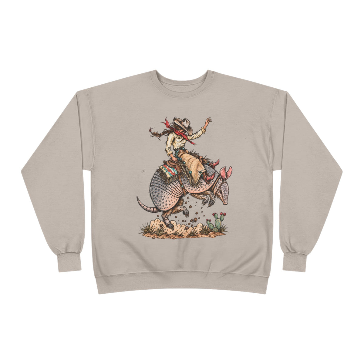 Buckin dillo crewneck