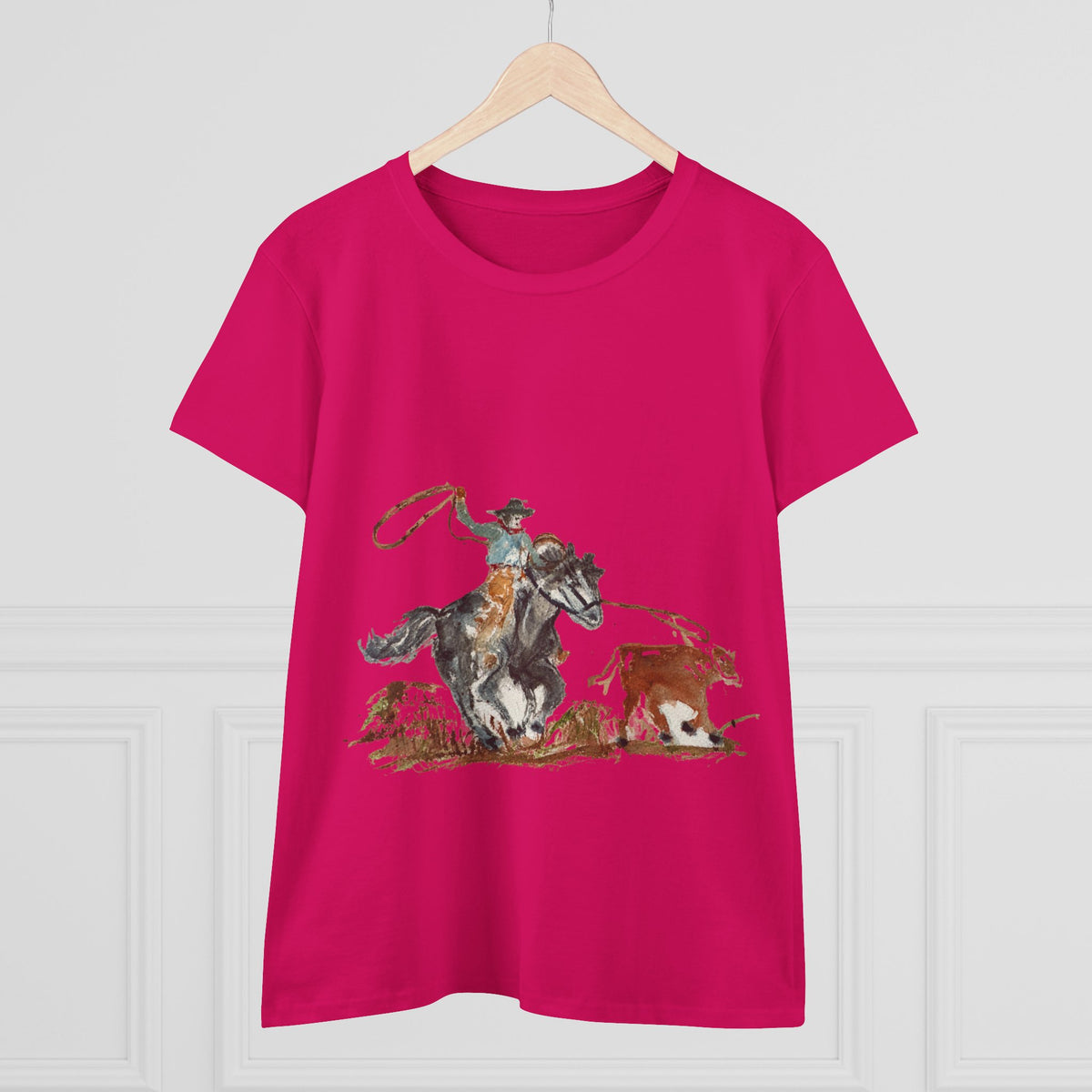 Roper cotton tee watercolor Paula Emry-burtt