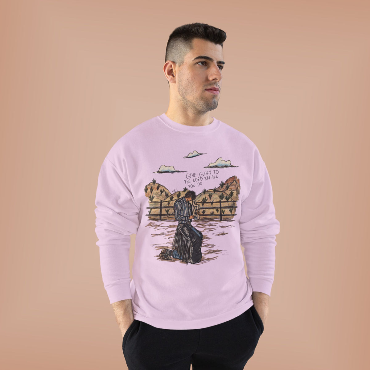 Give glory to the Lord crewneck
