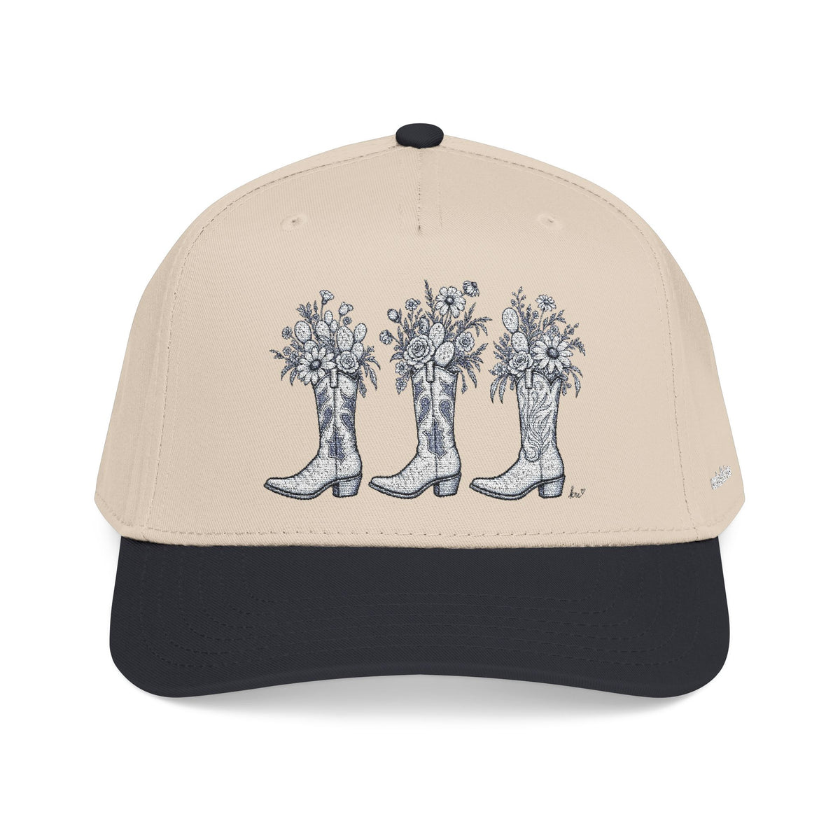 Wild boots and wild flowers Baseball Cap embroidered