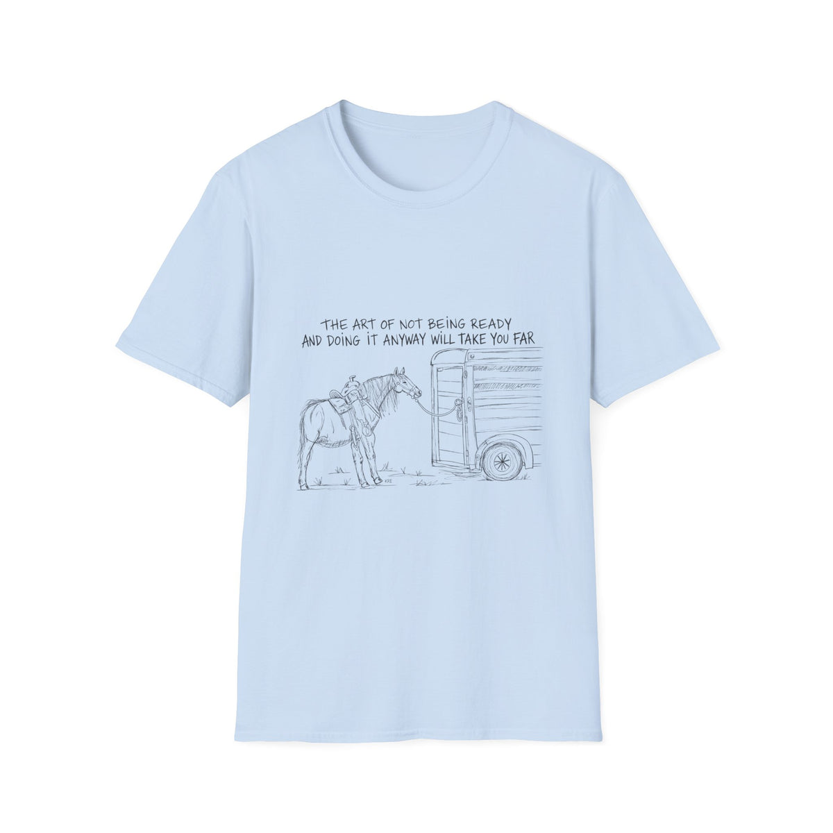 The art of a cowboy tshirt