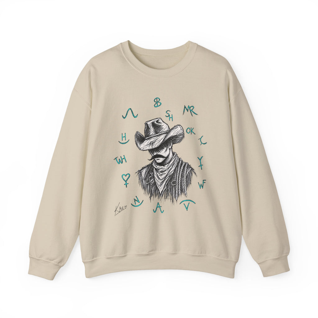 Branded cowboy sweater