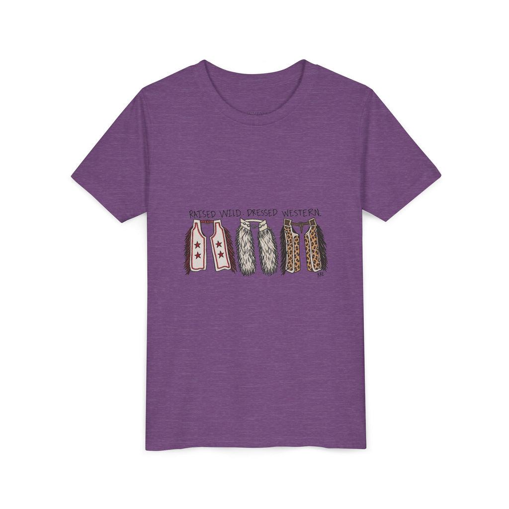 Raised wild-dressed western Youth Short Sleeve Tee