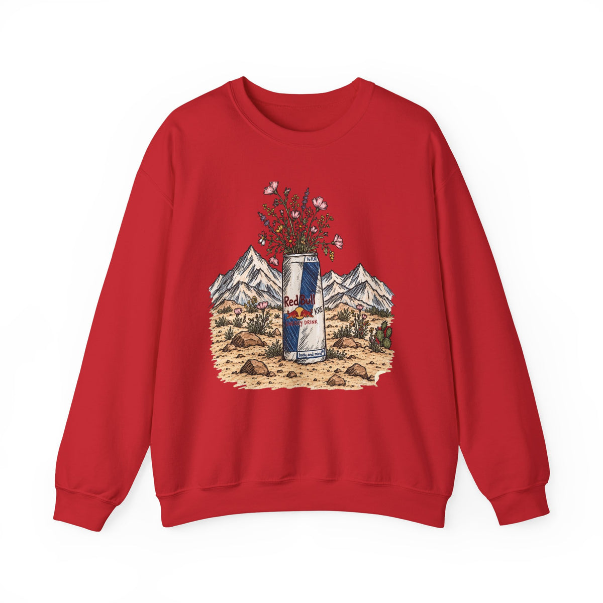 Wild flowers and wild drinks crewneck
