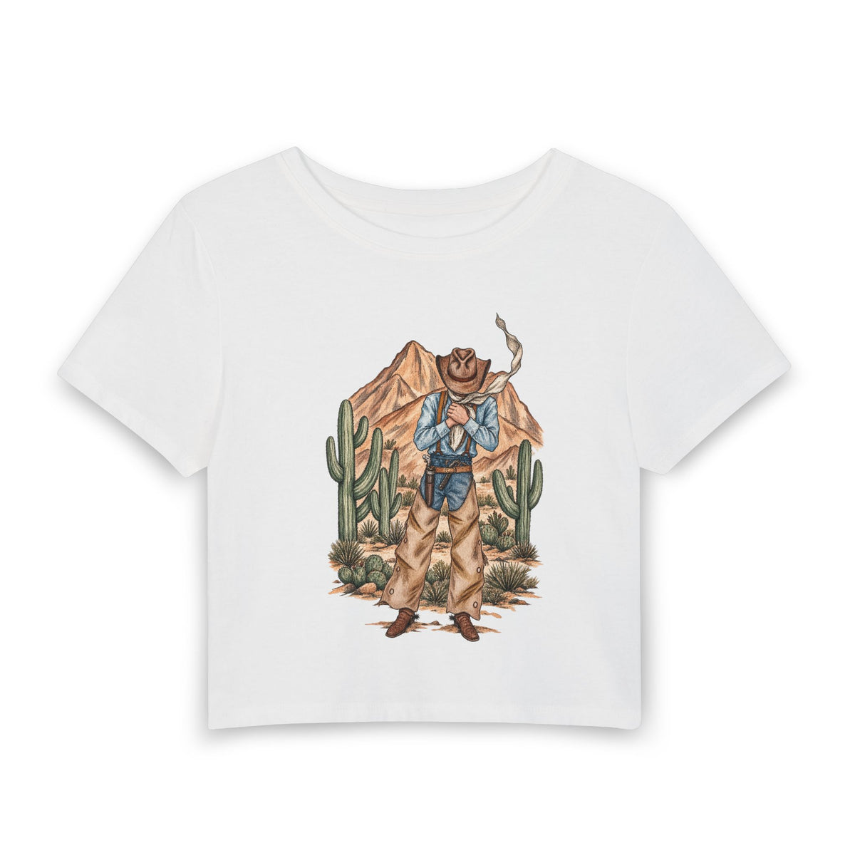 Watercolor badlands man baby tee
