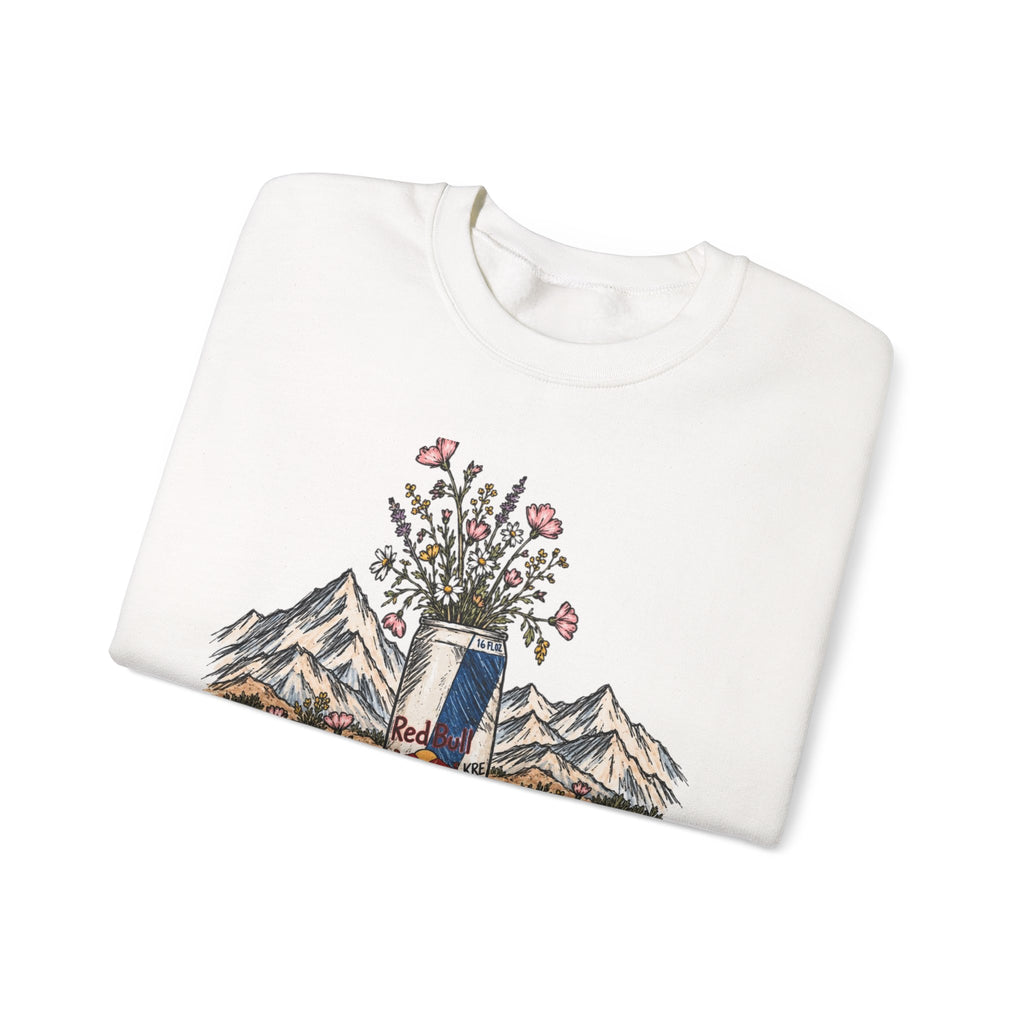 Wild flowers and wild drinks crewneck