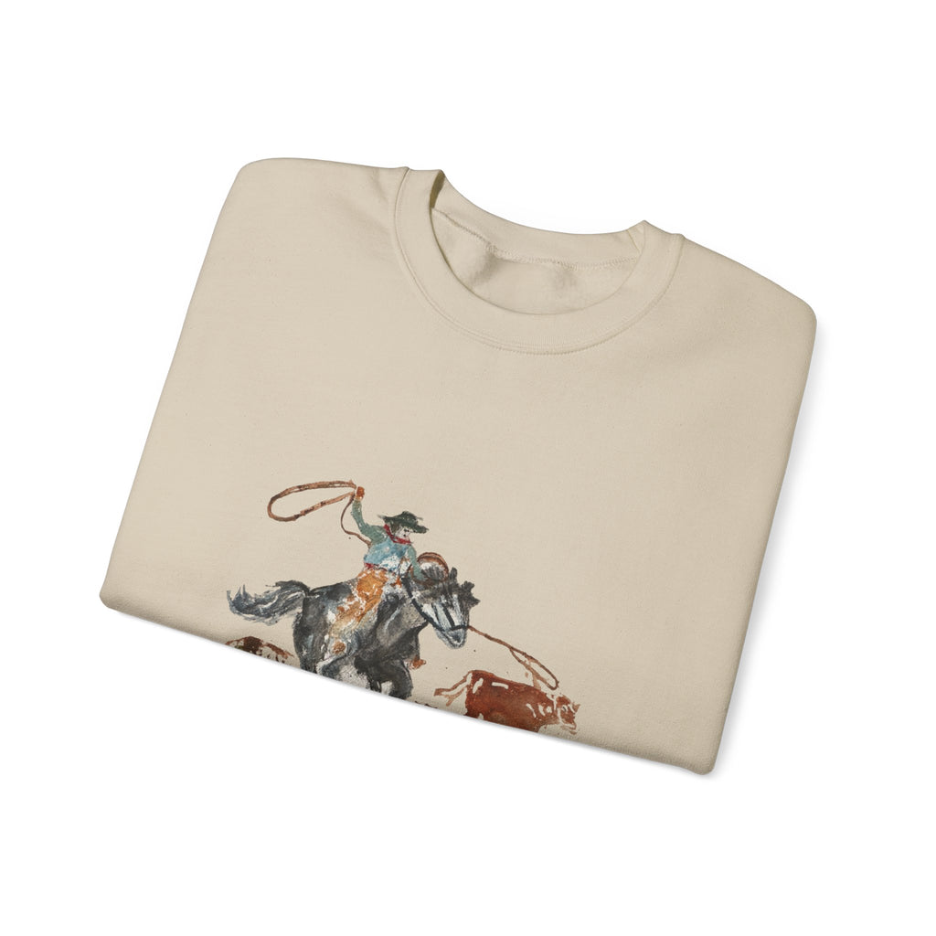 Roper Crewneck Sweatshirt watercolor by Paula Emry-burtt