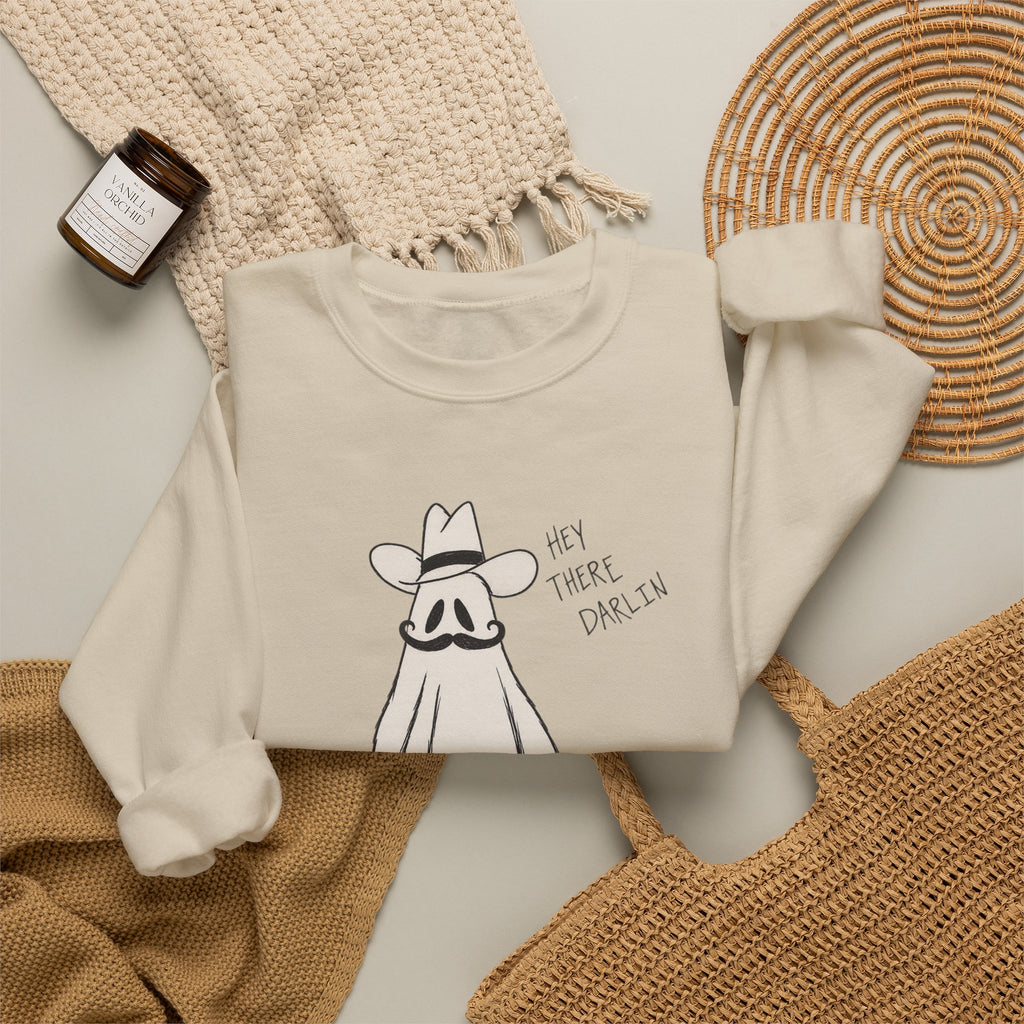 Ghosting cowboy Crewneck Sweatshirt 
Fall drop