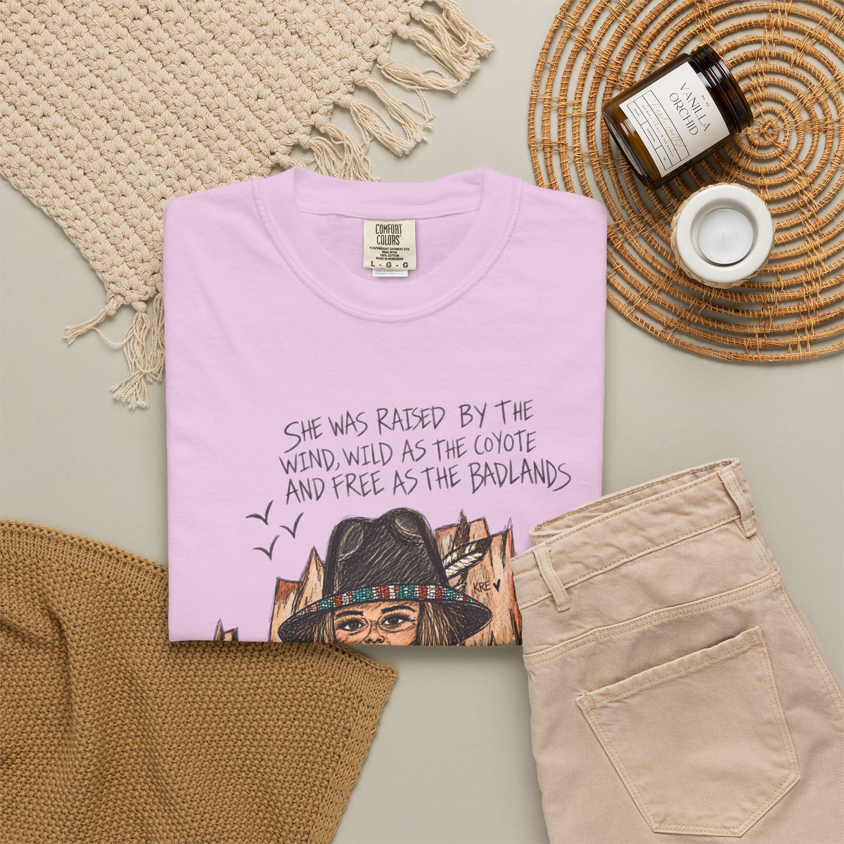 She was as free as the badlands T-shirt