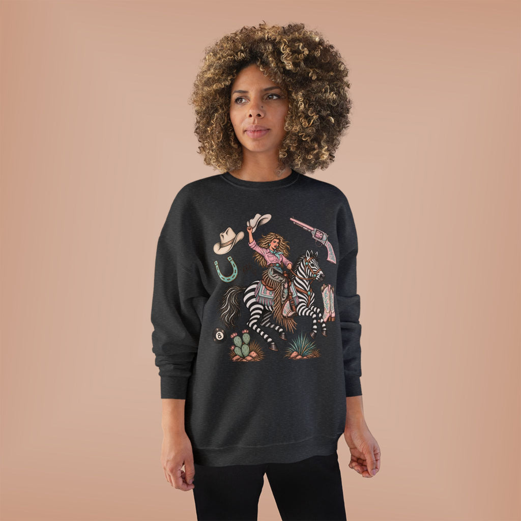 Zebra girl crewneck