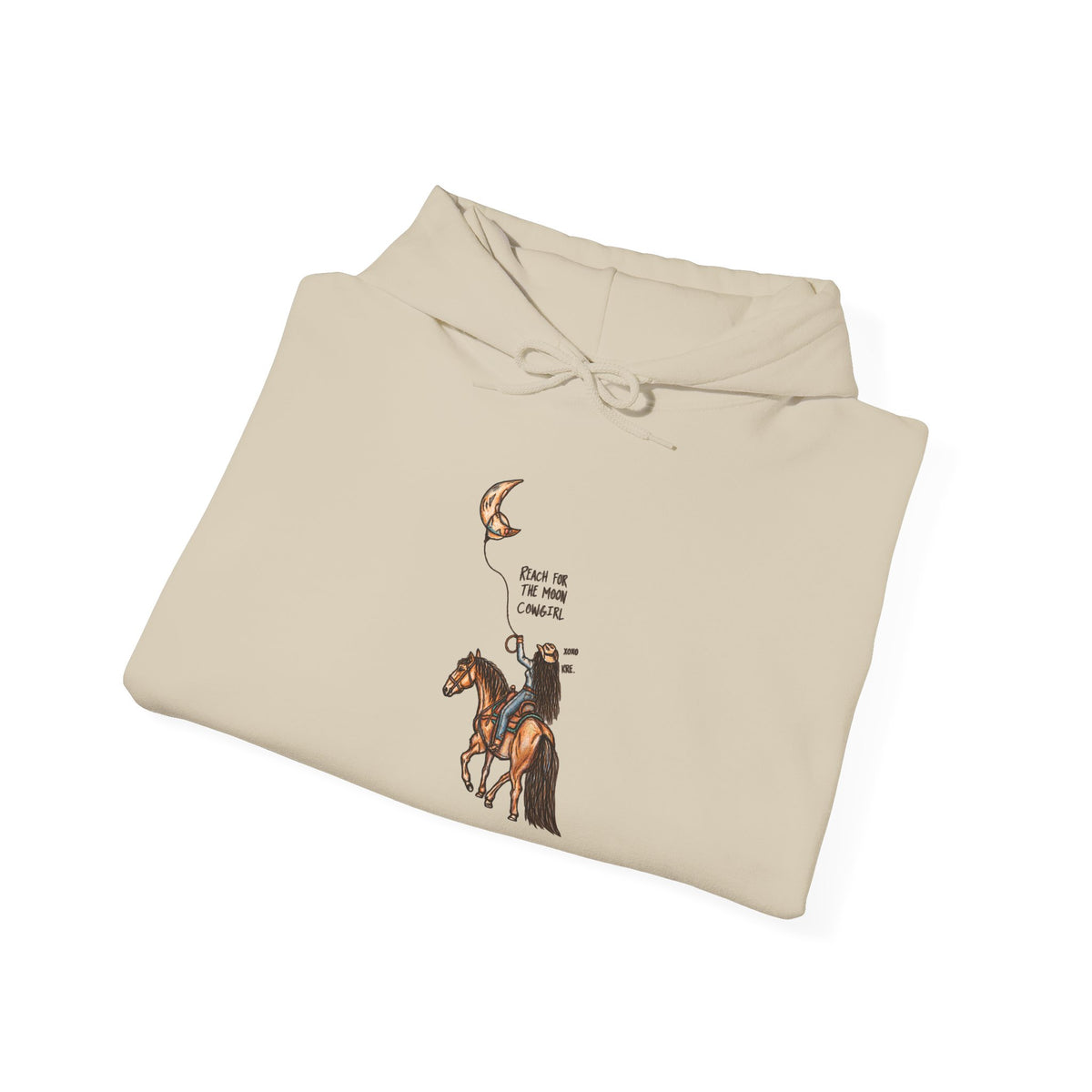 Reach for the moon cowgirl hoodie
