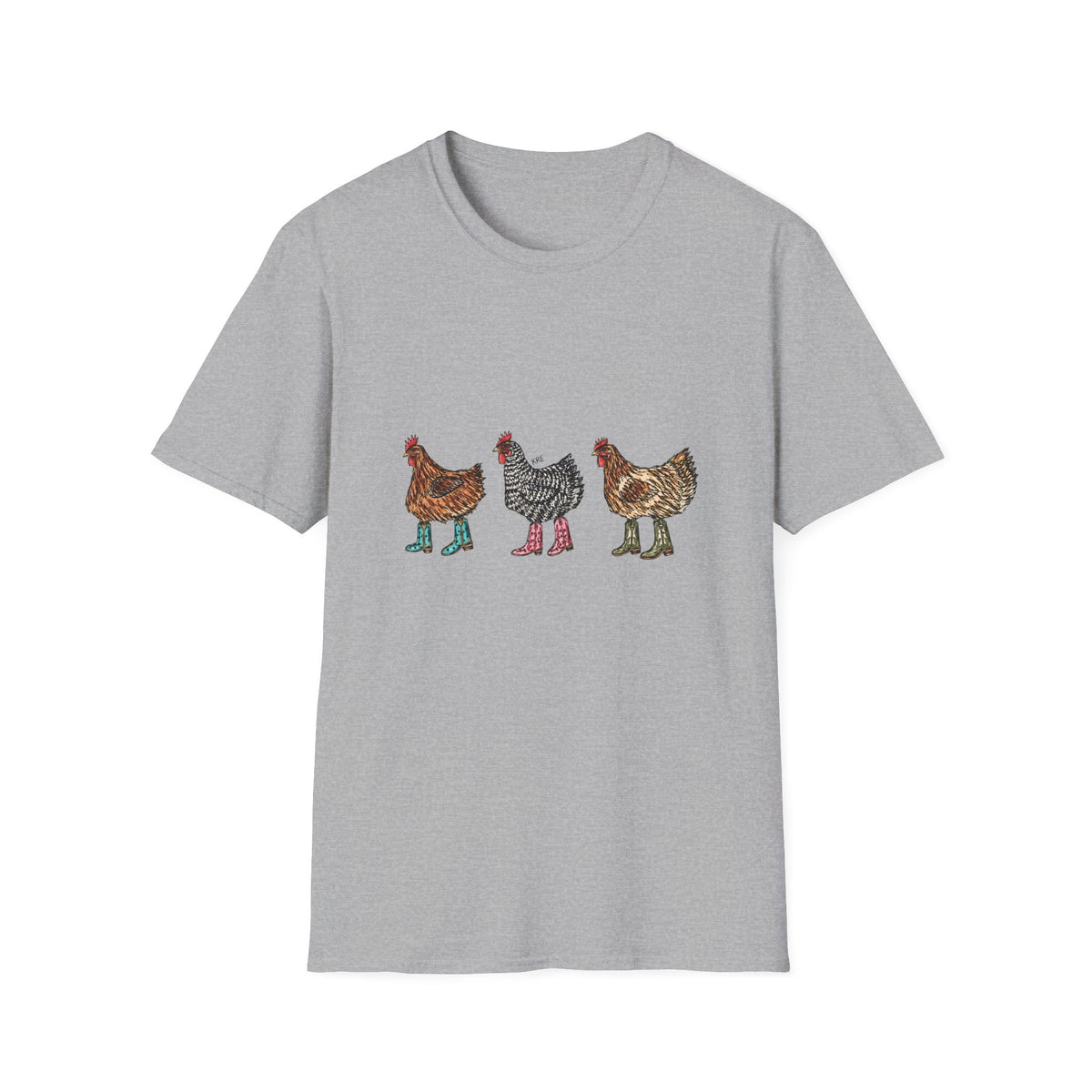 Cowboy chickens T-shirt