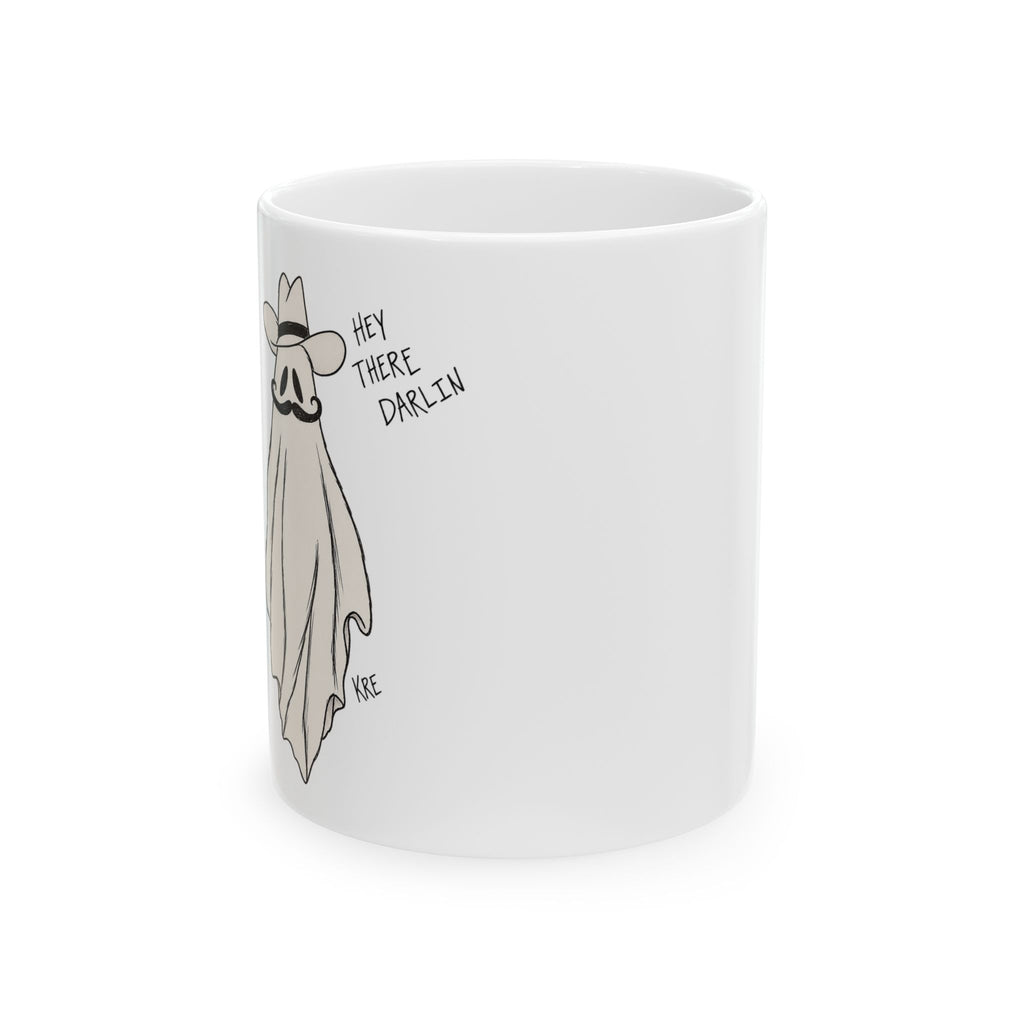 Ghosting cowboy ceramic mug
