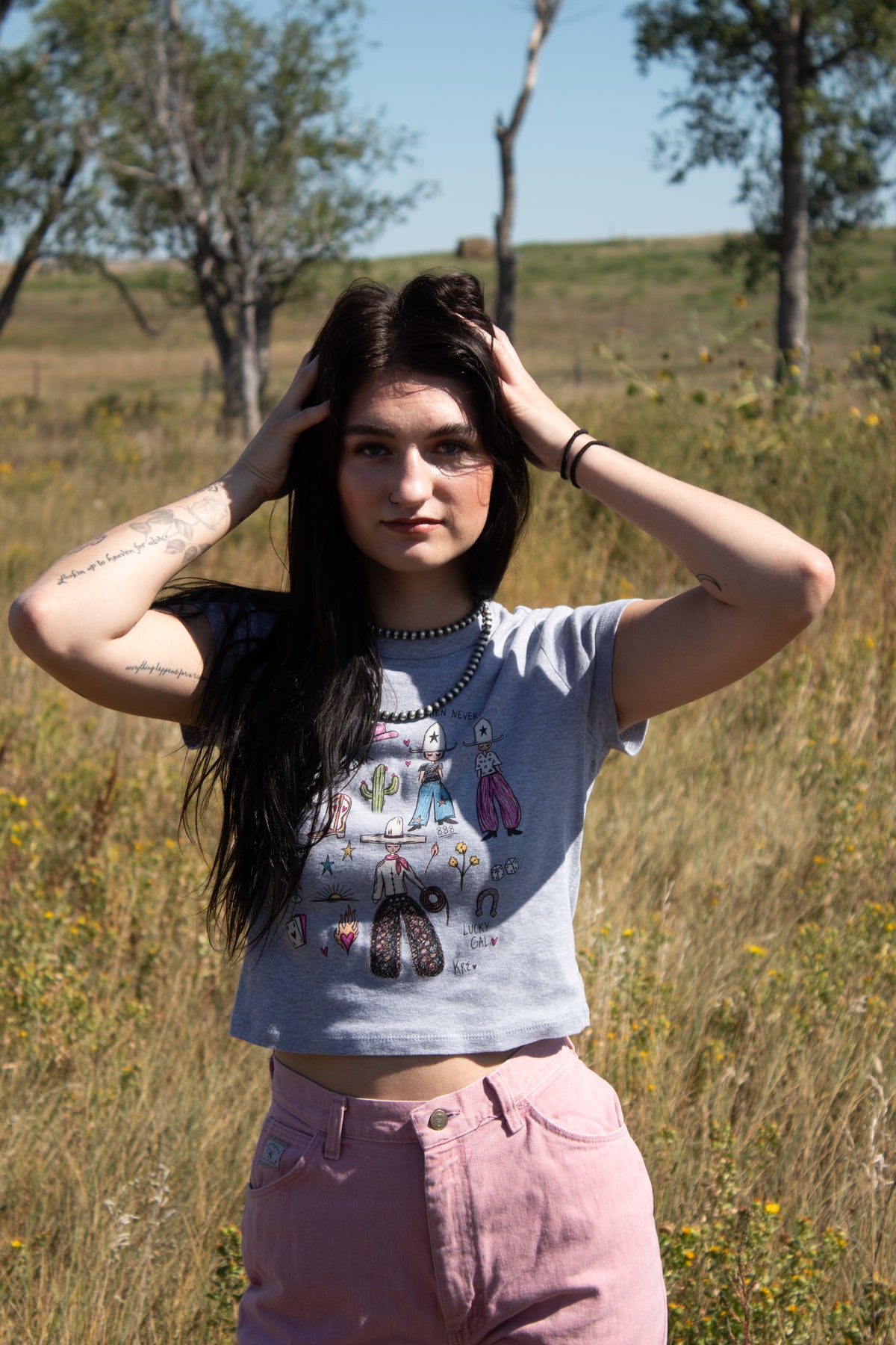 Lucky gal micro tee